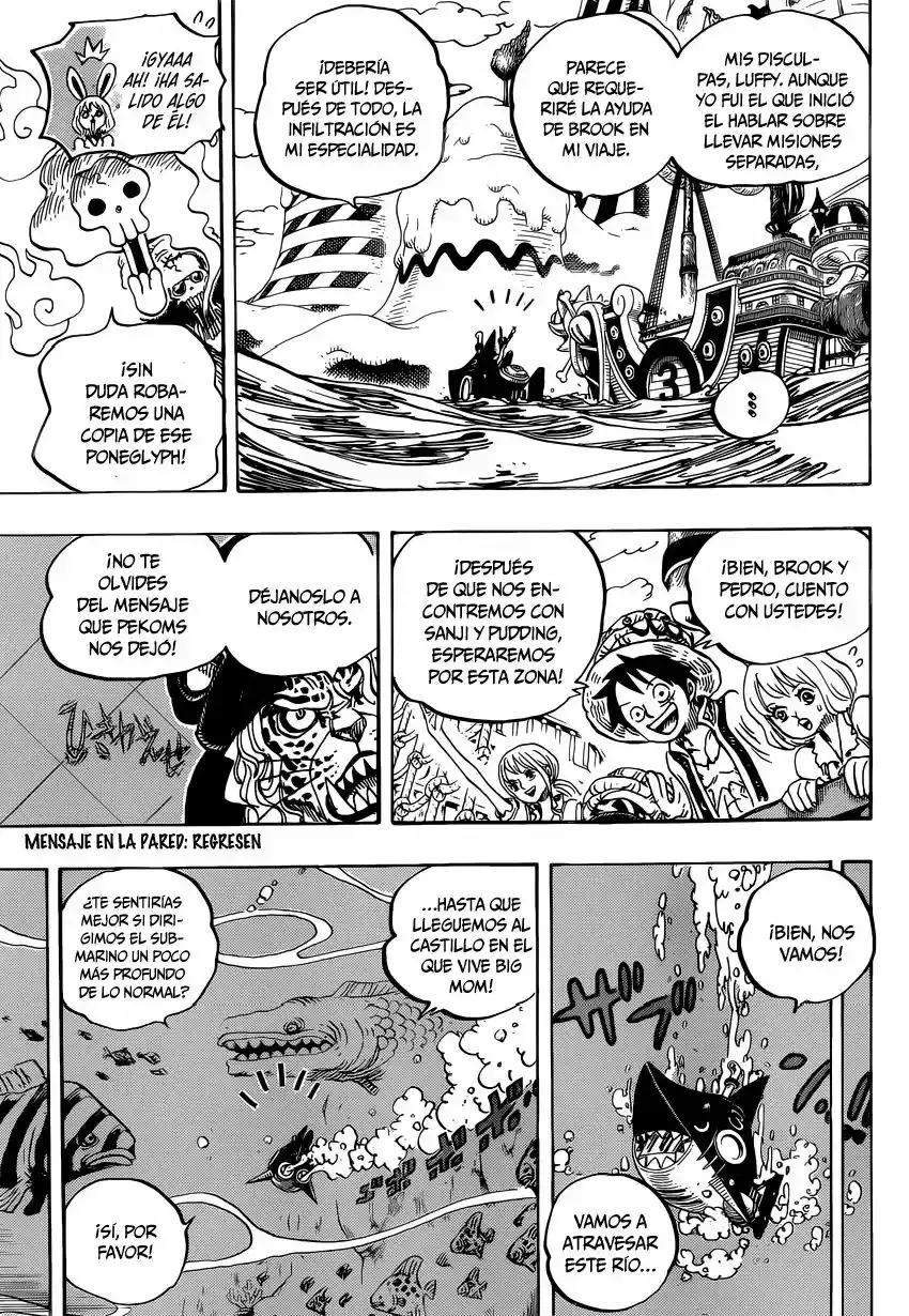 One Piece Capitulo 831: Aventura en un Misterioso Bosque página 4