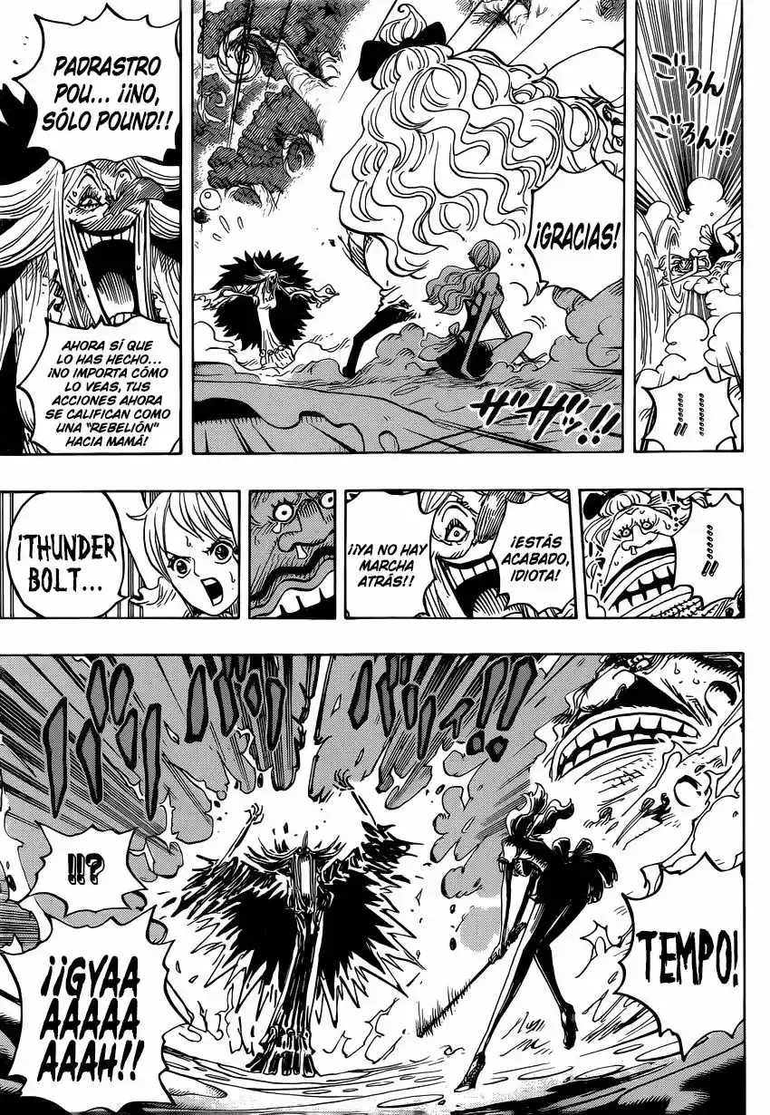One Piece Capitulo 837: Luffy vs Comandante Cracker página 11