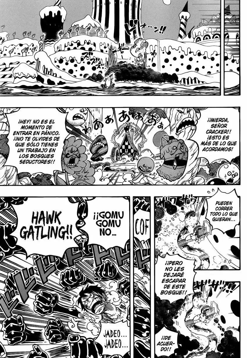 One Piece Capitulo 837: Luffy vs Comandante Cracker página 13