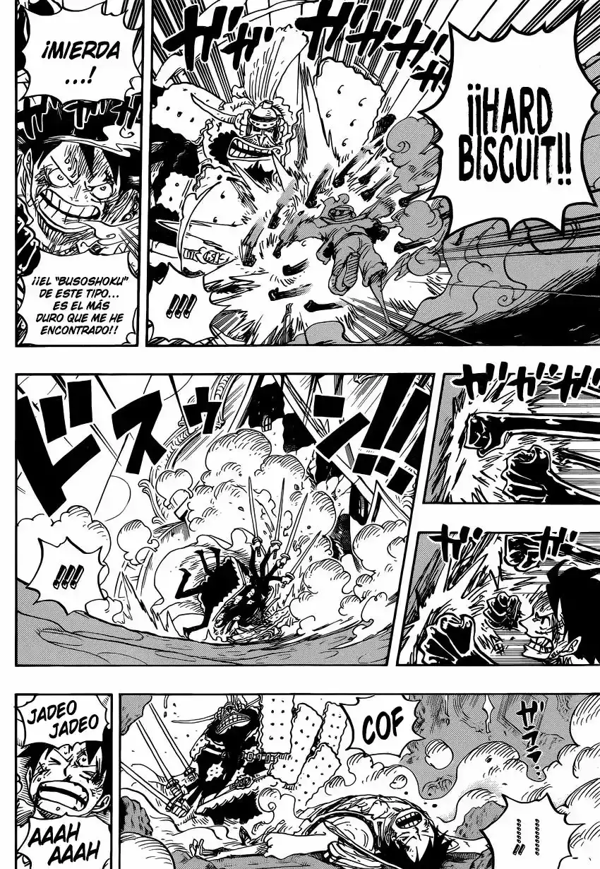 One Piece Capitulo 837: Luffy vs Comandante Cracker página 14