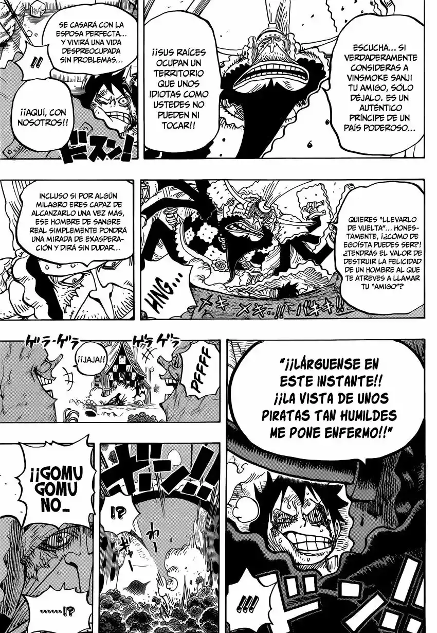 One Piece Capitulo 837: Luffy vs Comandante Cracker página 15