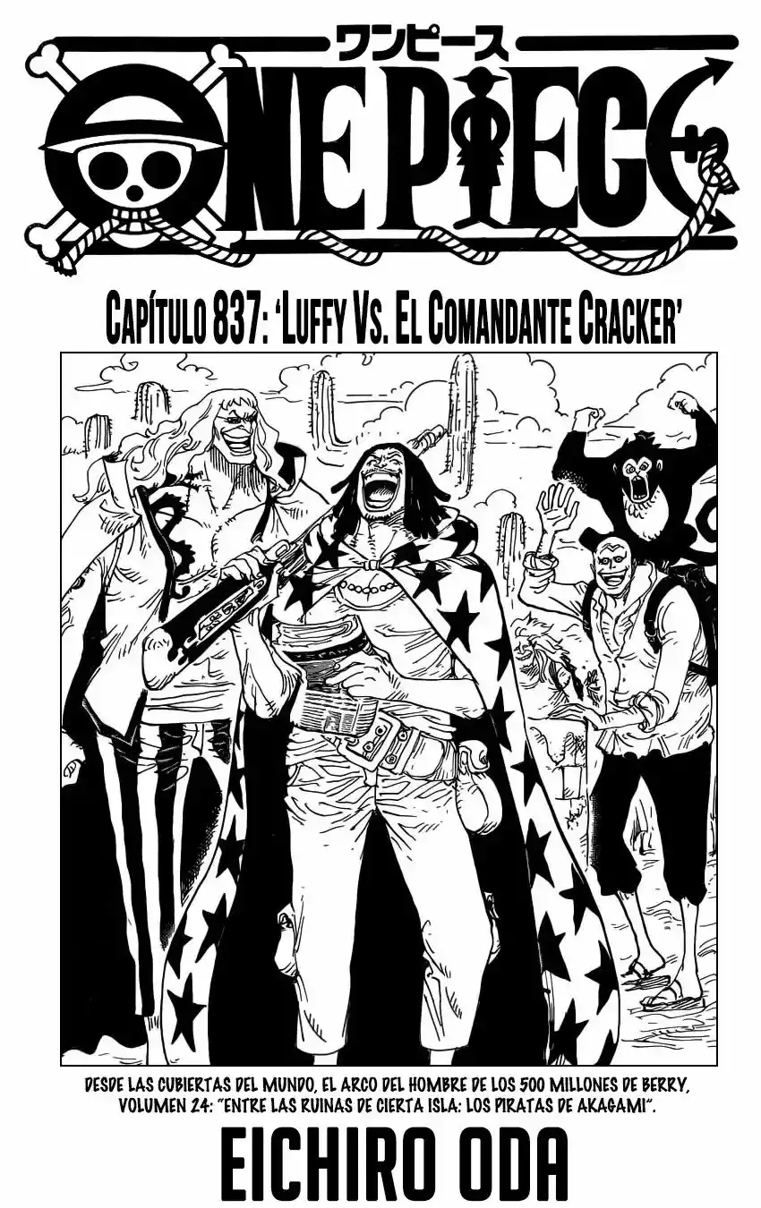 One Piece Capitulo 837: Luffy vs Comandante Cracker página 2