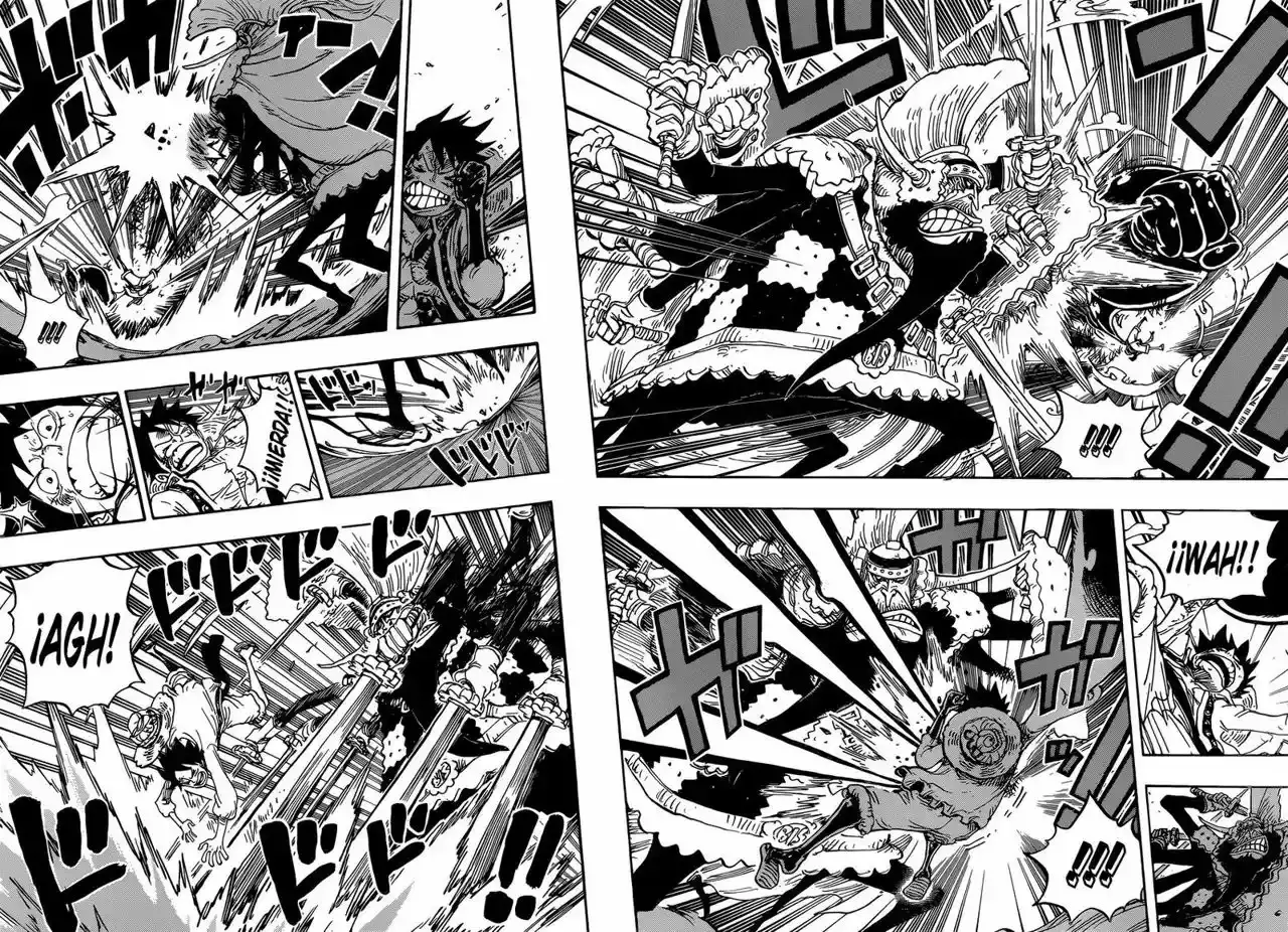 One Piece Capitulo 837: Luffy vs Comandante Cracker página 5