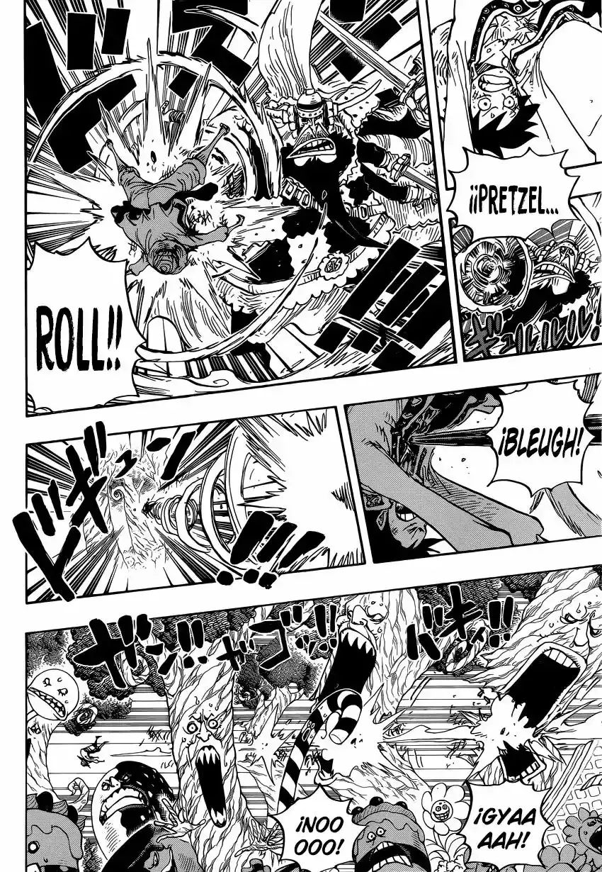 One Piece Capitulo 837: Luffy vs Comandante Cracker página 6