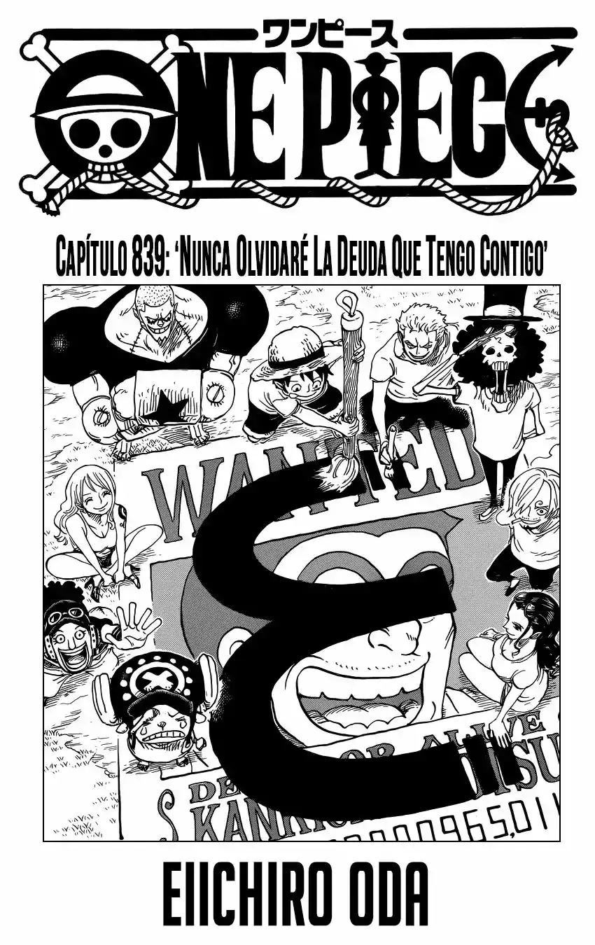One Piece Capitulo 839: Nunca olvidaré la deuda que tengo contigo página 2