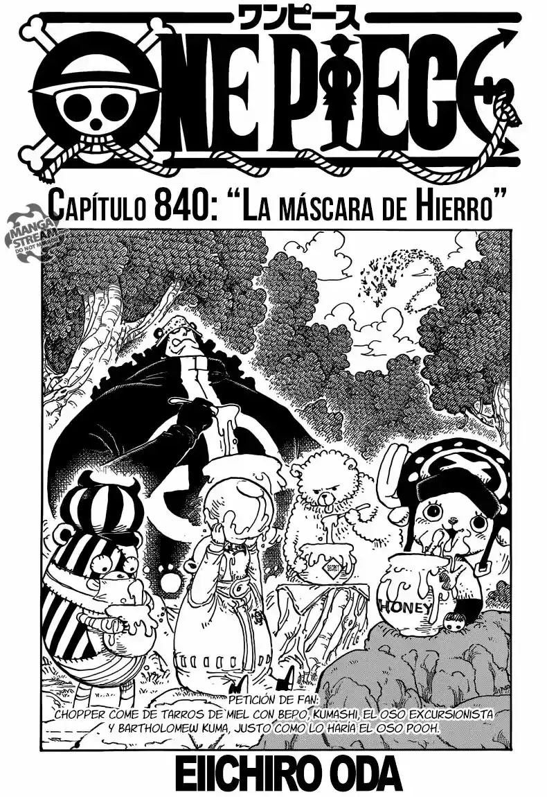 One Piece Capitulo 840: Máscara de Hierro página 2