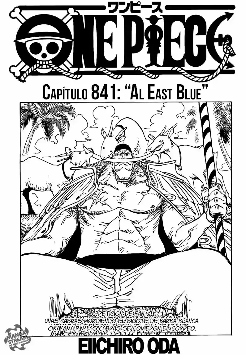 One Piece Capitulo 841: Hacia el East Blue página 2