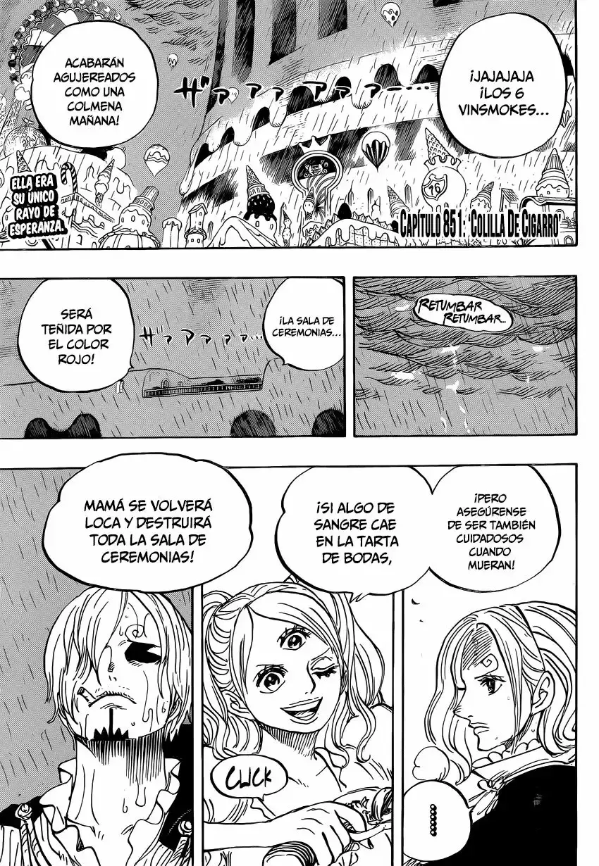 One Piece Capitulo 851: Colilla de cigarro página 5