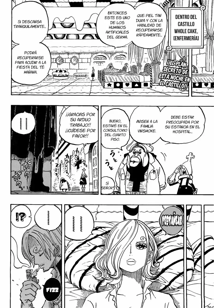 One Piece Capitulo 852: El fracaso del Germa página 3