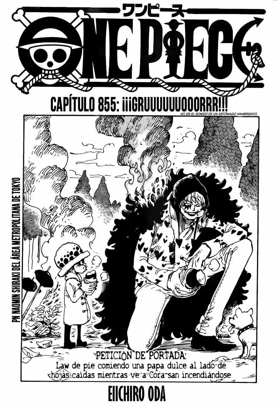 One Piece Capitulo 855: ¡GROOOWWWL! página 2