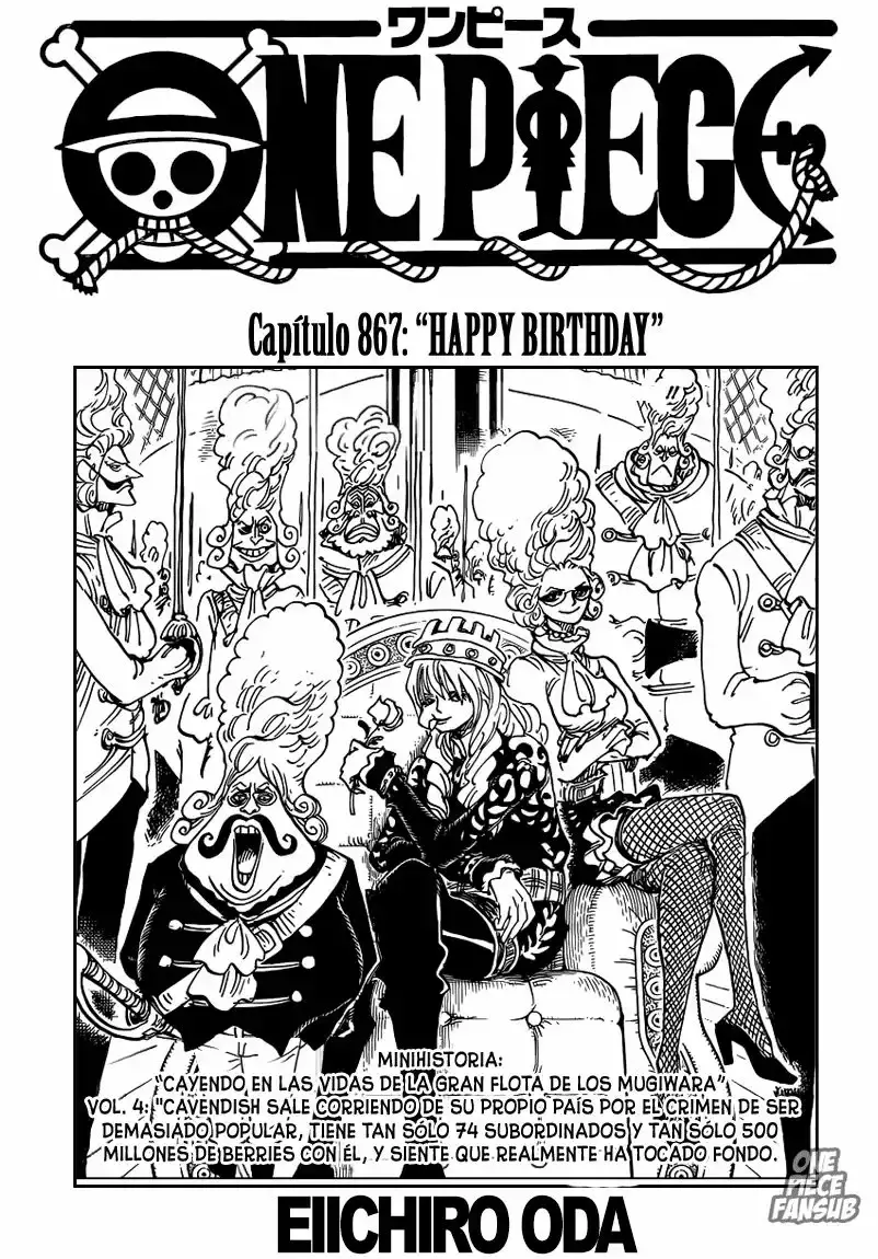 One Piece Capitulo 867: Feliz Cumpleaños página 2
