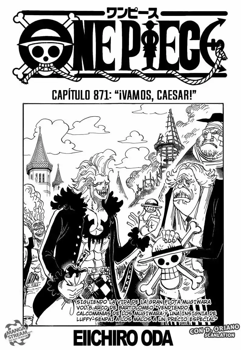 One Piece Capitulo 871: ¡Vamos, Caesar! página 2