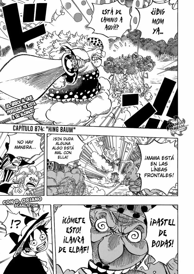 One Piece Capitulo 874 página 3