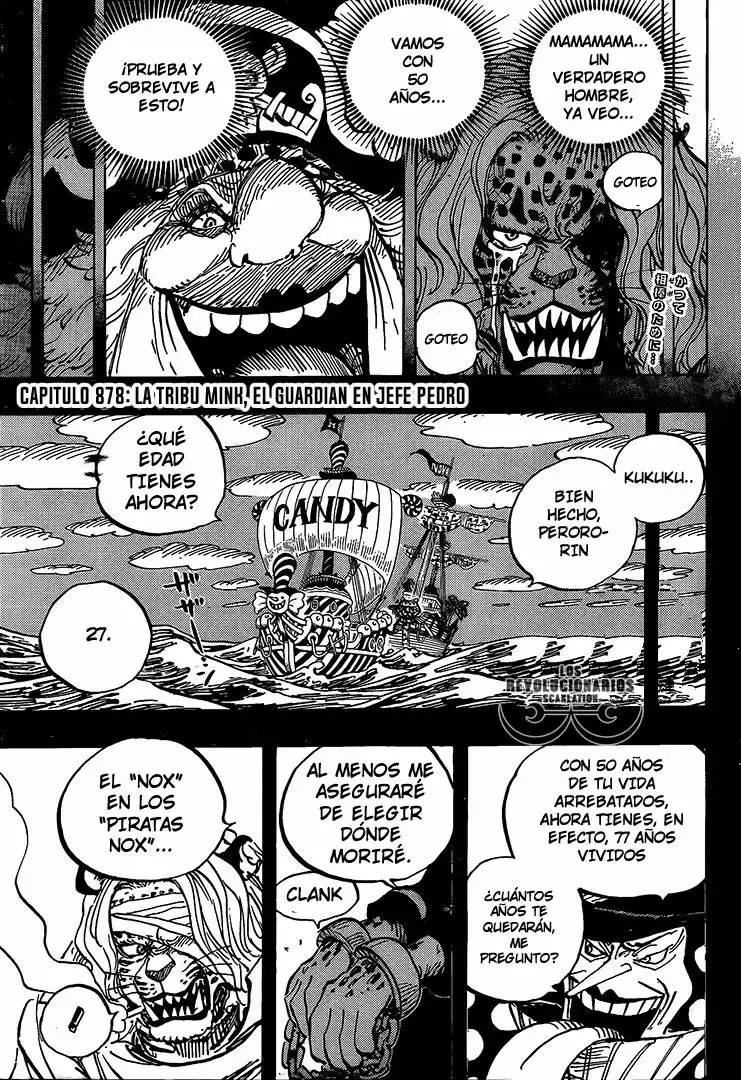 One Piece Capitulo 878: La Tribu Mink: El Guardian En Jefe Pedro página 2