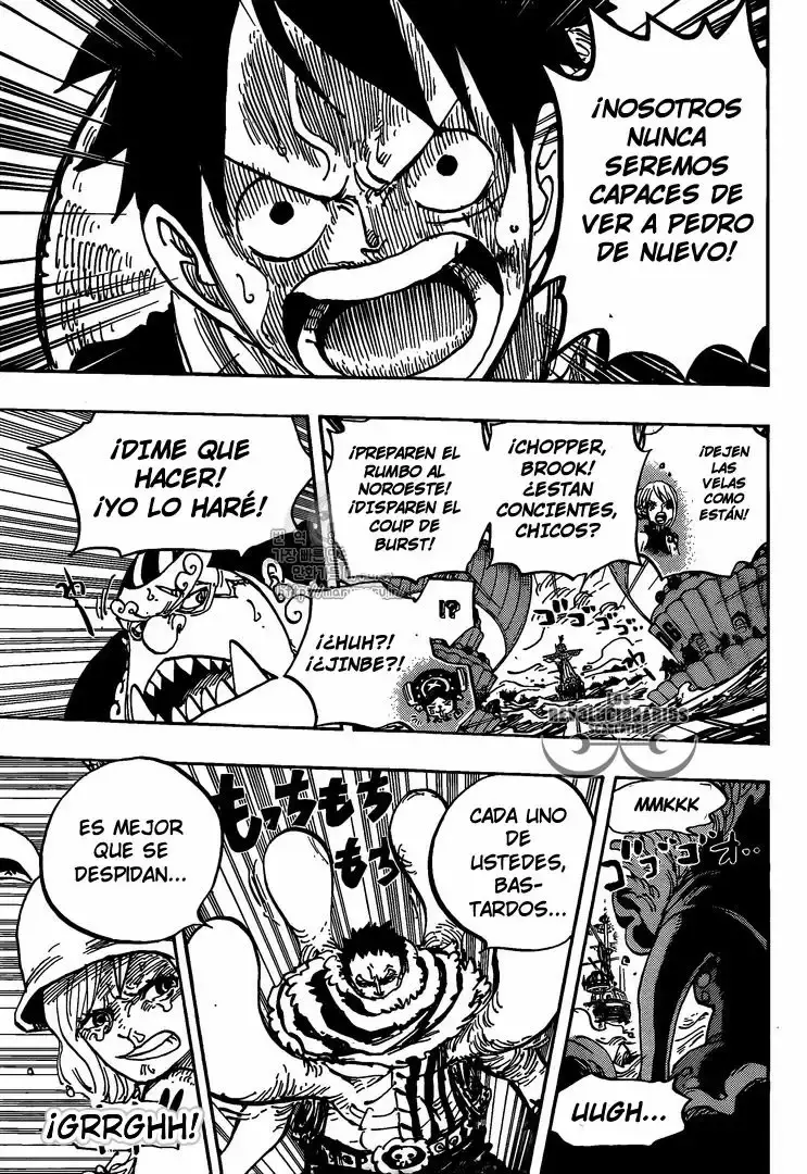 One Piece Capitulo 878: La Tribu Mink: El Guardian En Jefe Pedro página 8