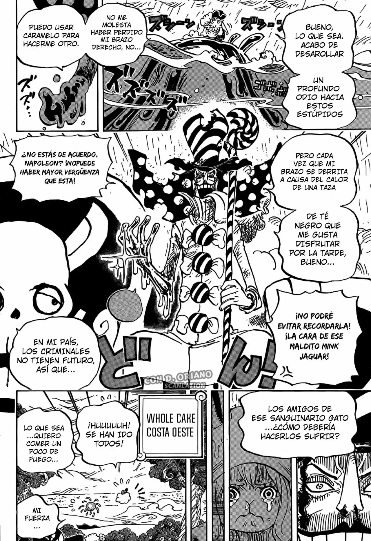 One Piece Capitulo 879: UNO DE LOS TRES COMANDANTES DE DULCES DE BIG MOM: KATAKURI página 10