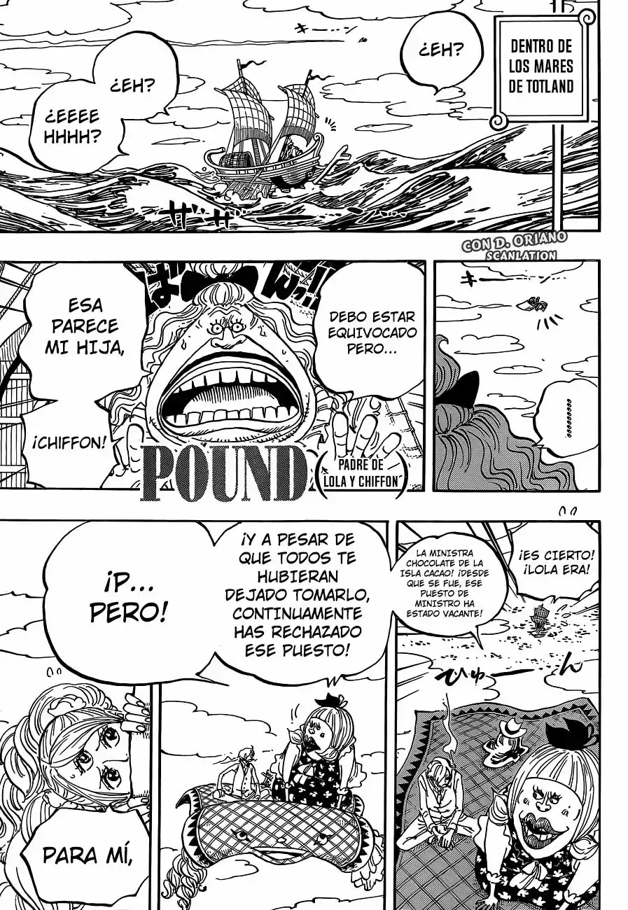One Piece Capitulo 879: UNO DE LOS TRES COMANDANTES DE DULCES DE BIG MOM: KATAKURI página 11