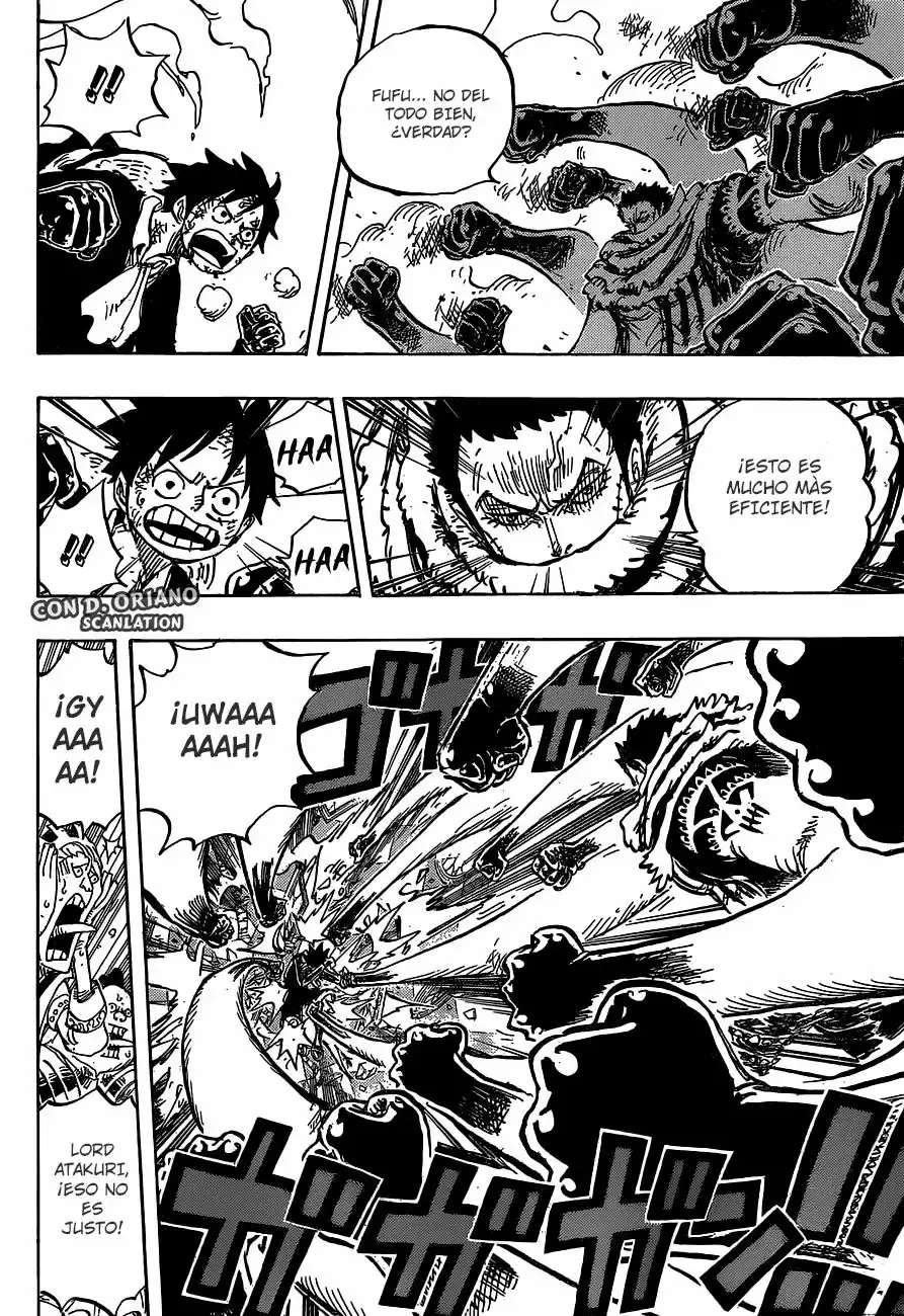 One Piece Capitulo 879: UNO DE LOS TRES COMANDANTES DE DULCES DE BIG MOM: KATAKURI página 14