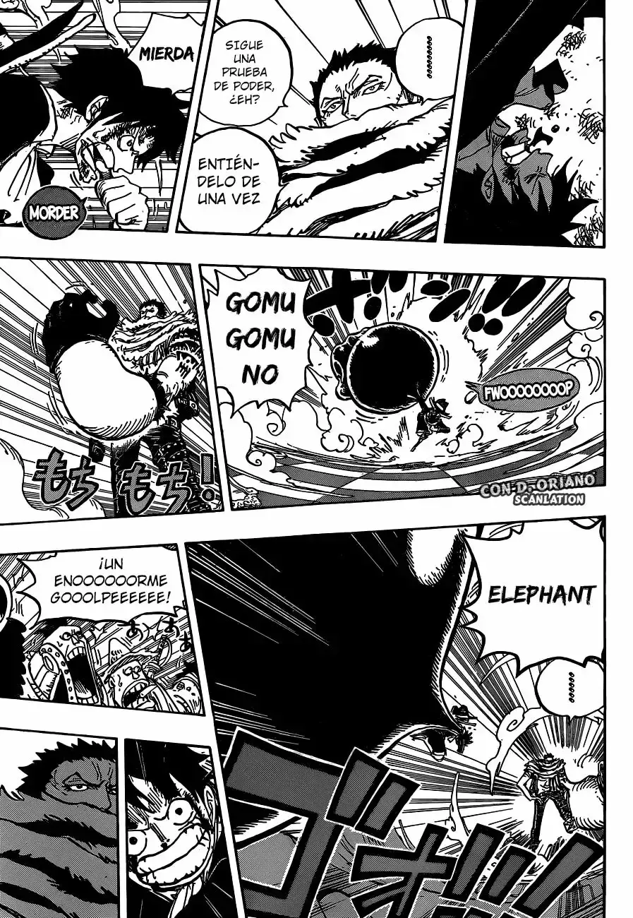 One Piece Capitulo 879: UNO DE LOS TRES COMANDANTES DE DULCES DE BIG MOM: KATAKURI página 17