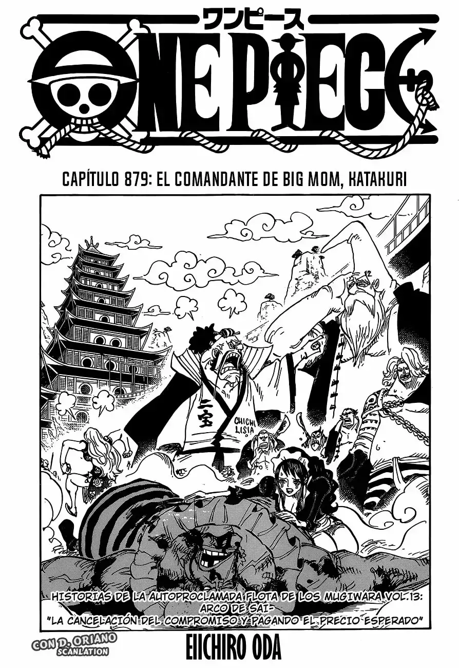 One Piece Capitulo 879: UNO DE LOS TRES COMANDANTES DE DULCES DE BIG MOM: KATAKURI página 3