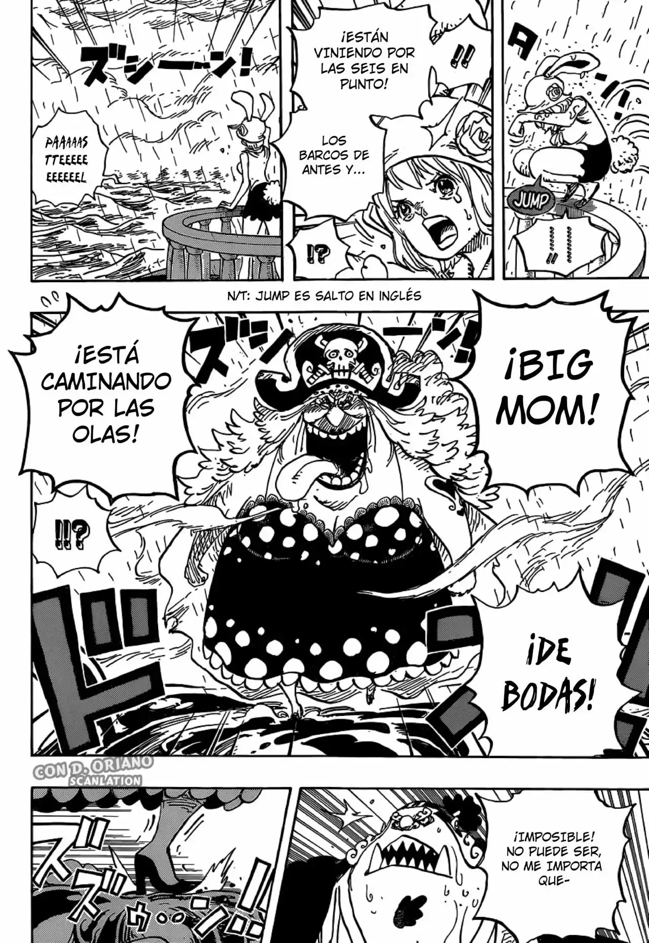 One Piece Capitulo 879: UNO DE LOS TRES COMANDANTES DE DULCES DE BIG MOM: KATAKURI página 8