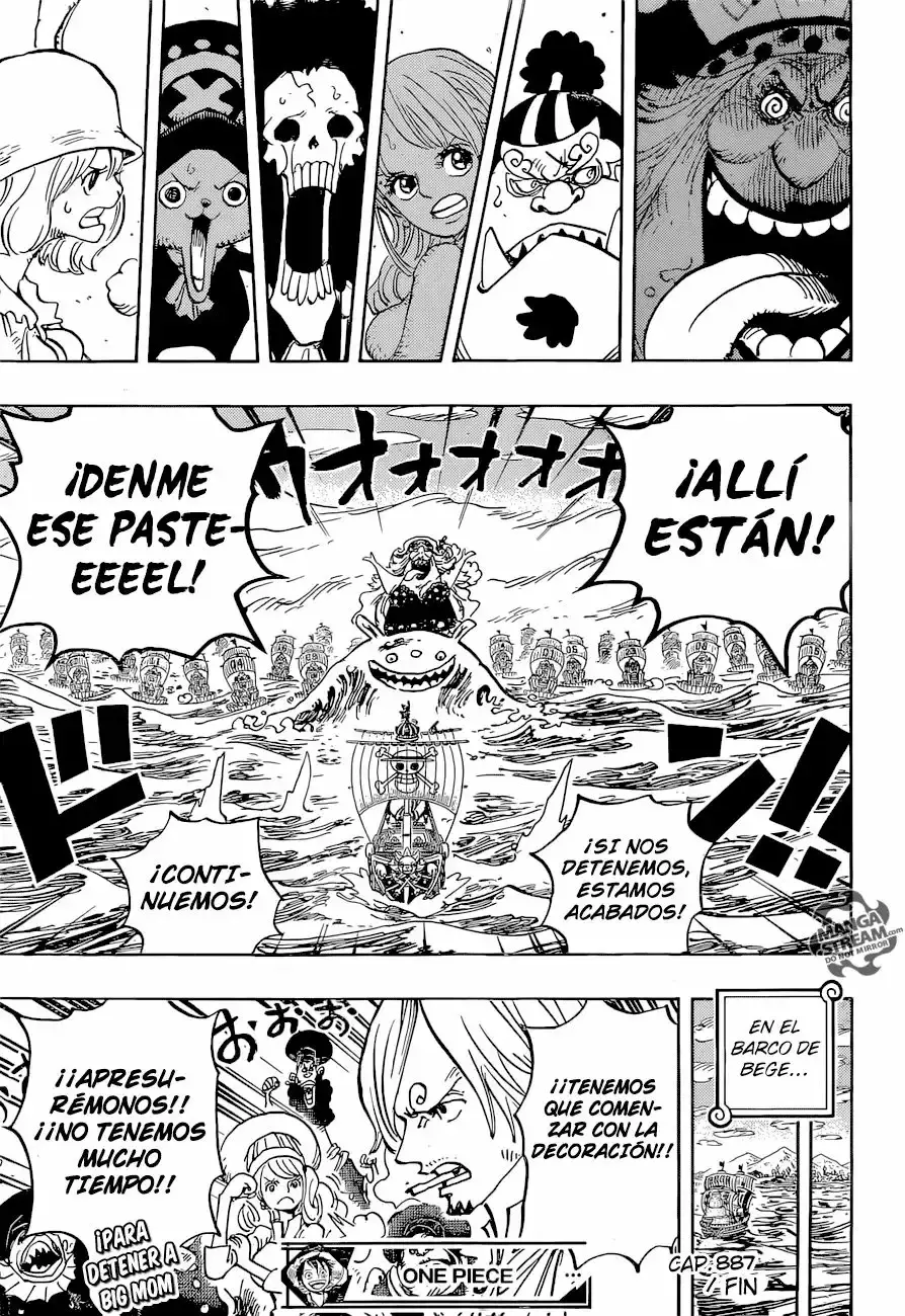 One Piece Capitulo 887: En algún lugar, alguien desea tu felicidad página 16