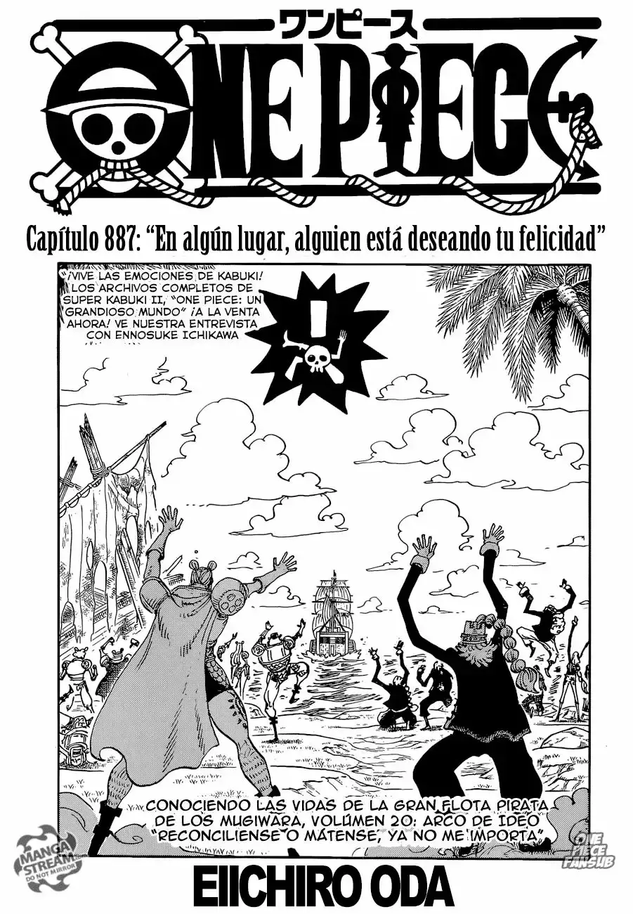 One Piece Capitulo 887: En algún lugar, alguien desea tu felicidad página 2