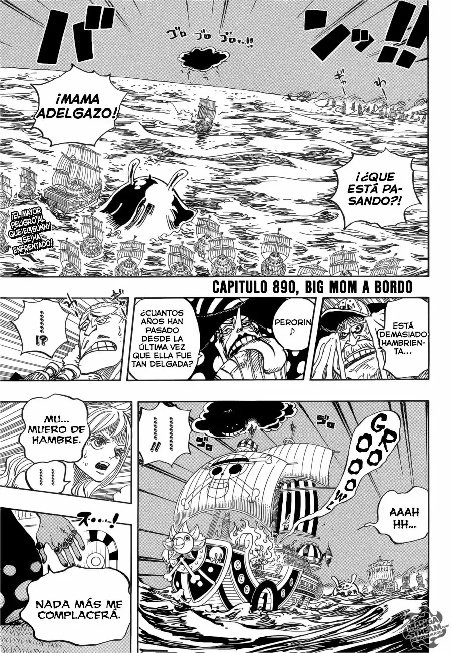 One Piece Capitulo 890: Big Mom en cubierta página 4
