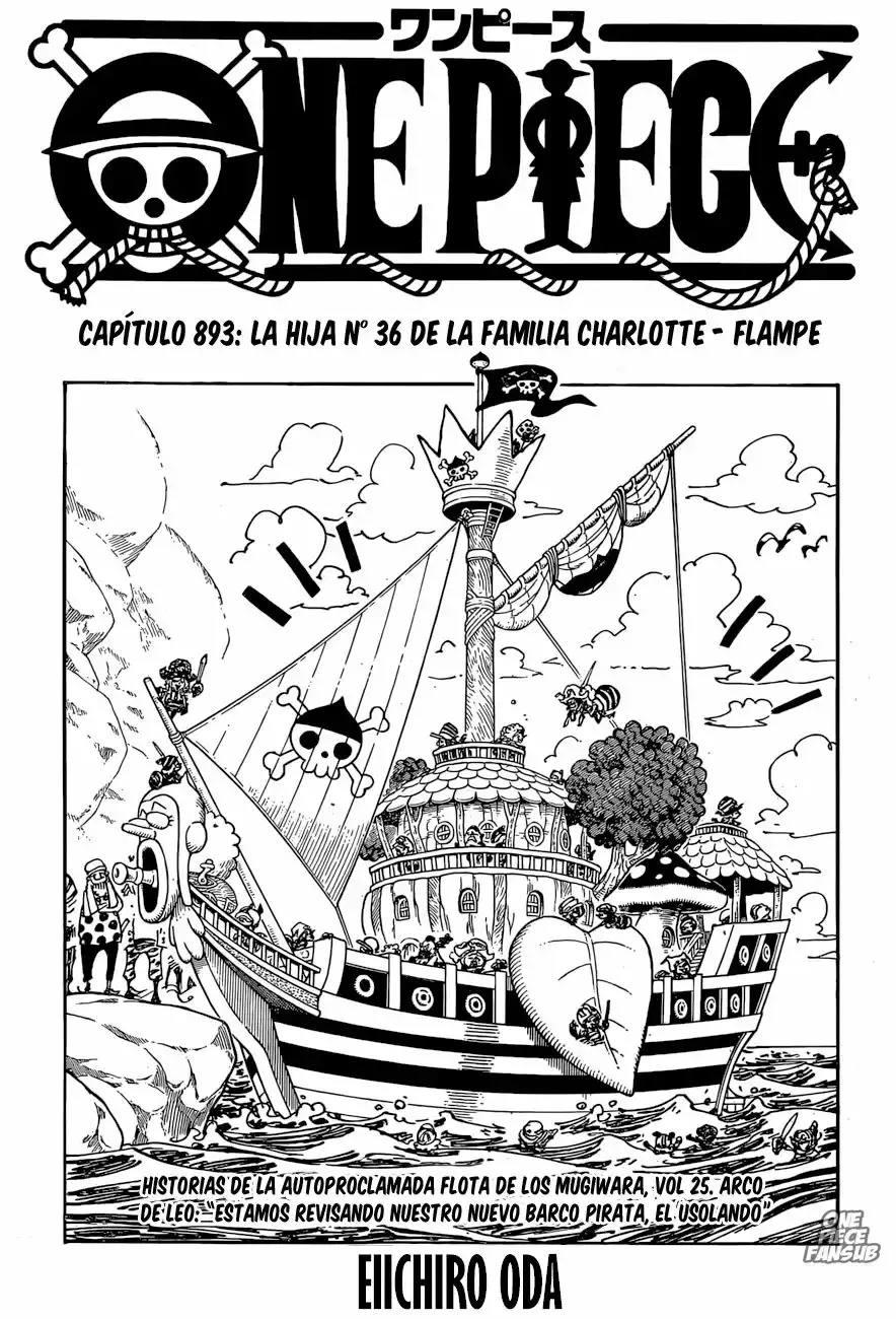 One Piece Capitulo 893: La 36TA Hija de la familia Charlotte, Flampe página 2