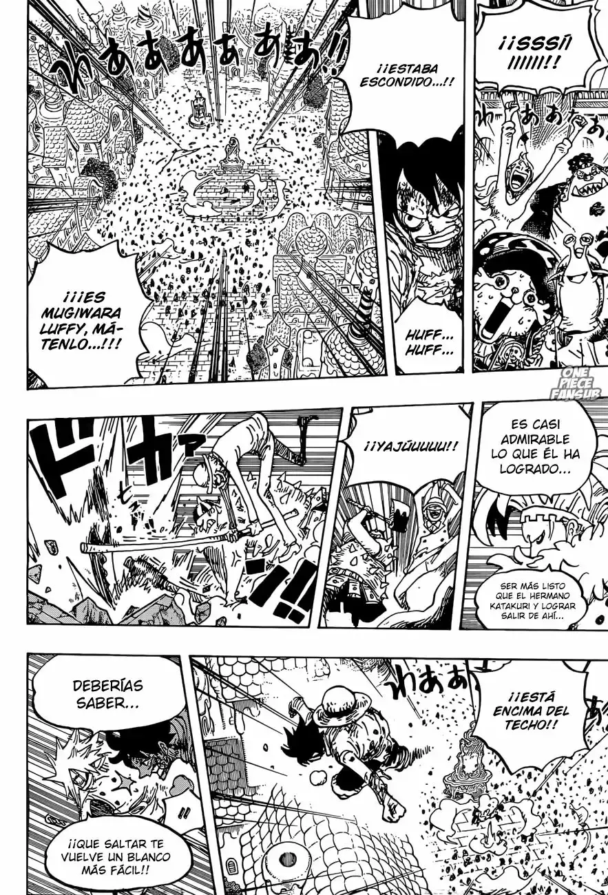 One Piece Capitulo 897: El plan de escape de cacao island de Pekoms página 10