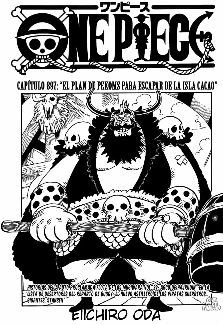 One Piece Capitulo 897: El plan de escape de cacao island de Pekoms página 2