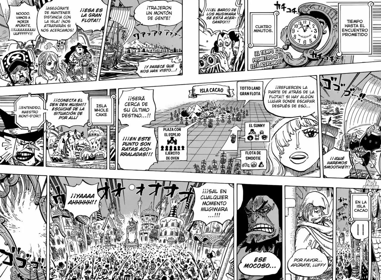 One Piece Capitulo 897: El plan de escape de cacao island de Pekoms página 3