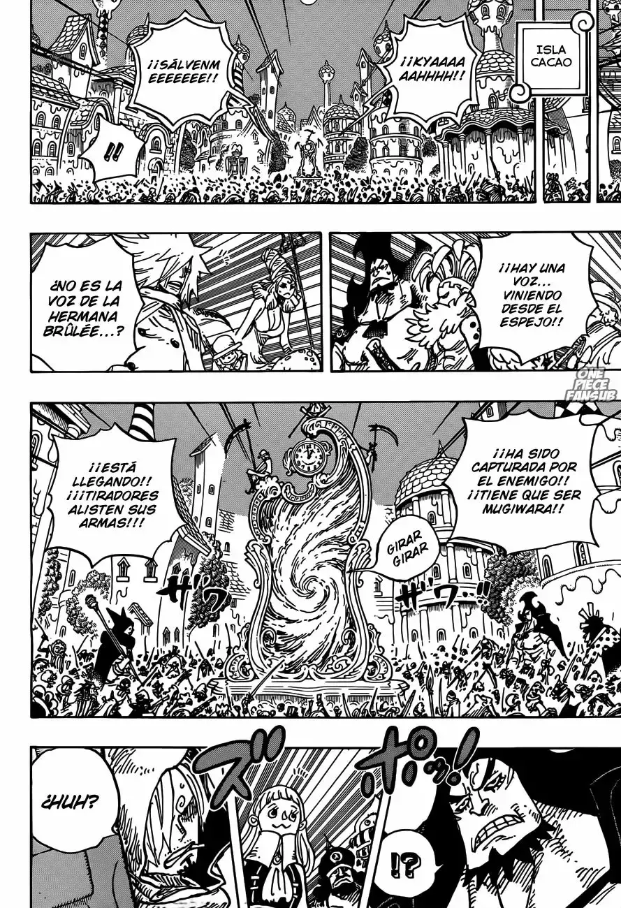 One Piece Capitulo 897: El plan de escape de cacao island de Pekoms página 6