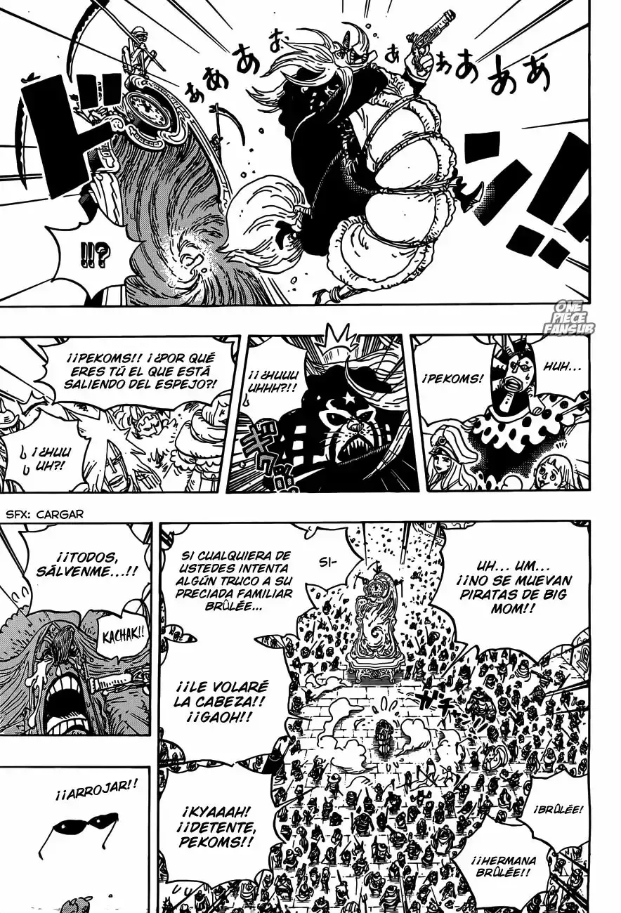 One Piece Capitulo 897: El plan de escape de cacao island de Pekoms página 7