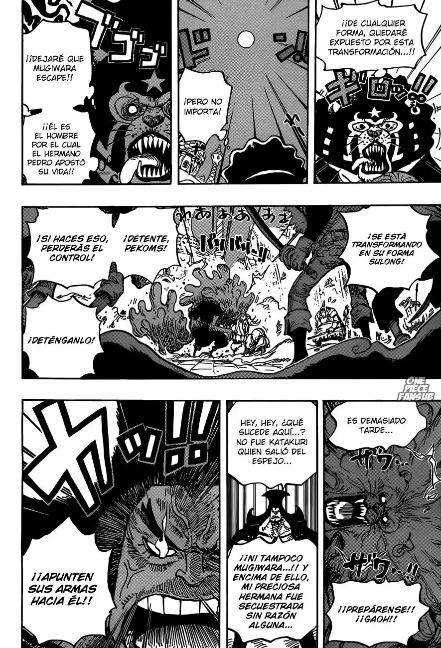 One Piece Capitulo 897: El plan de escape de cacao island de Pekoms página 8