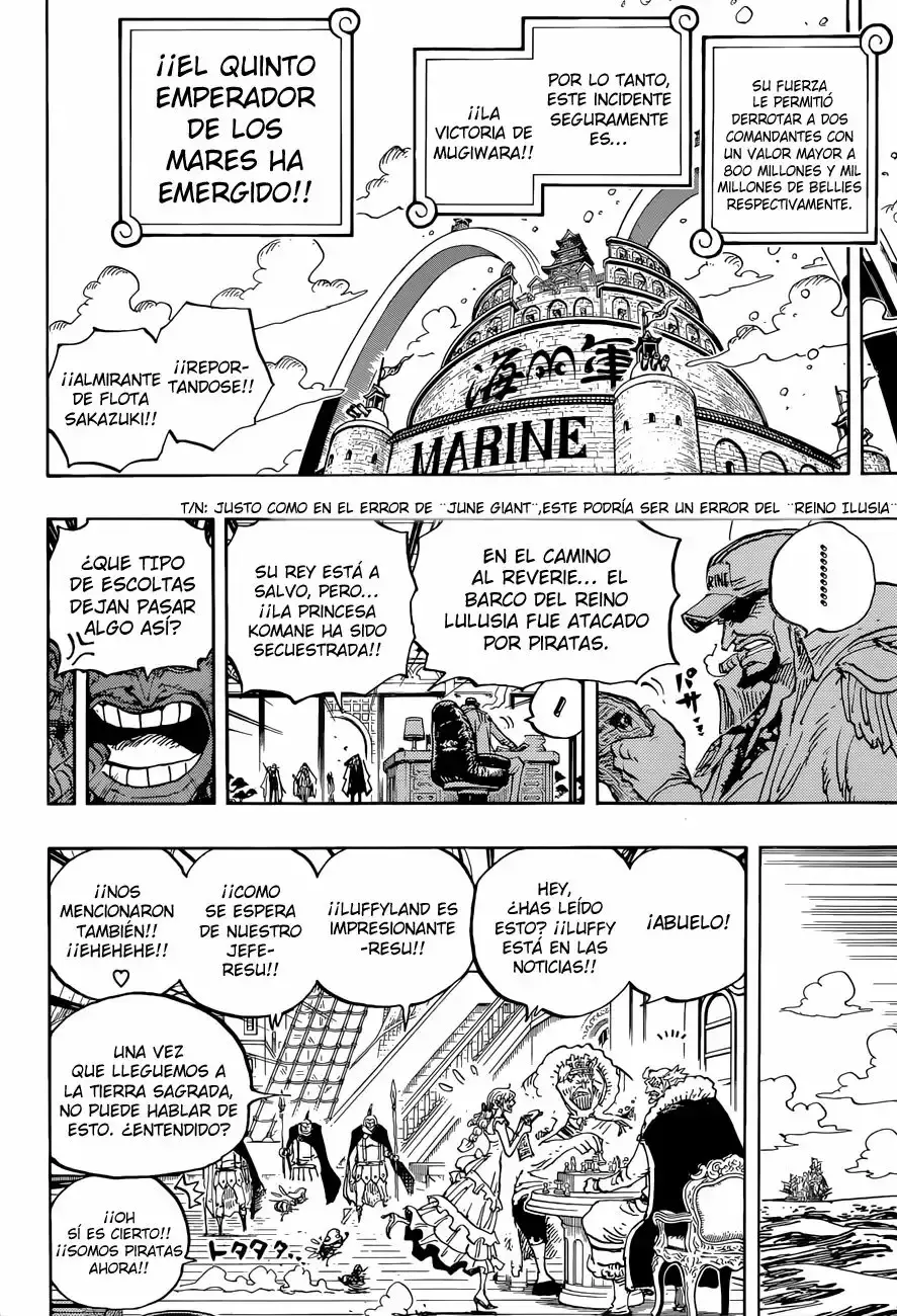 One Piece Capitulo 903: El Quinto Emperador página 9