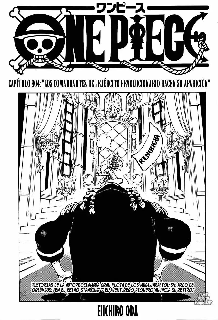 One Piece Capitulo 904: LA ENTRADA DE LOS COMANDANTES DEL EJÉRCITO REVOLUCIONARIO página 2