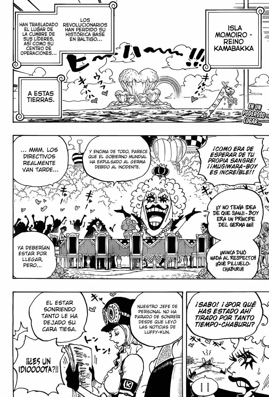 One Piece Capitulo 904: LA ENTRADA DE LOS COMANDANTES DEL EJÉRCITO REVOLUCIONARIO página 3