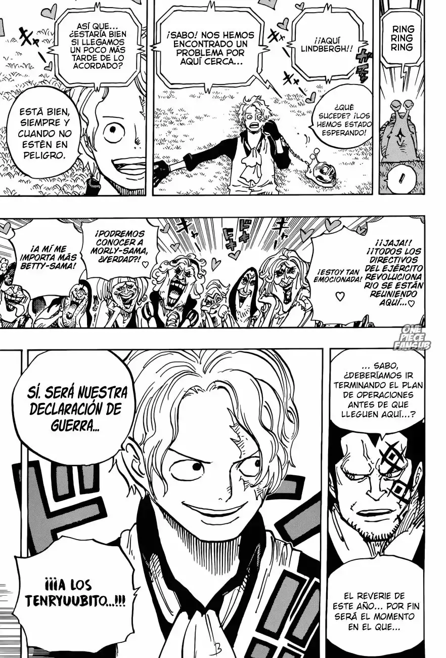 One Piece Capitulo 904: LA ENTRADA DE LOS COMANDANTES DEL EJÉRCITO REVOLUCIONARIO página 4
