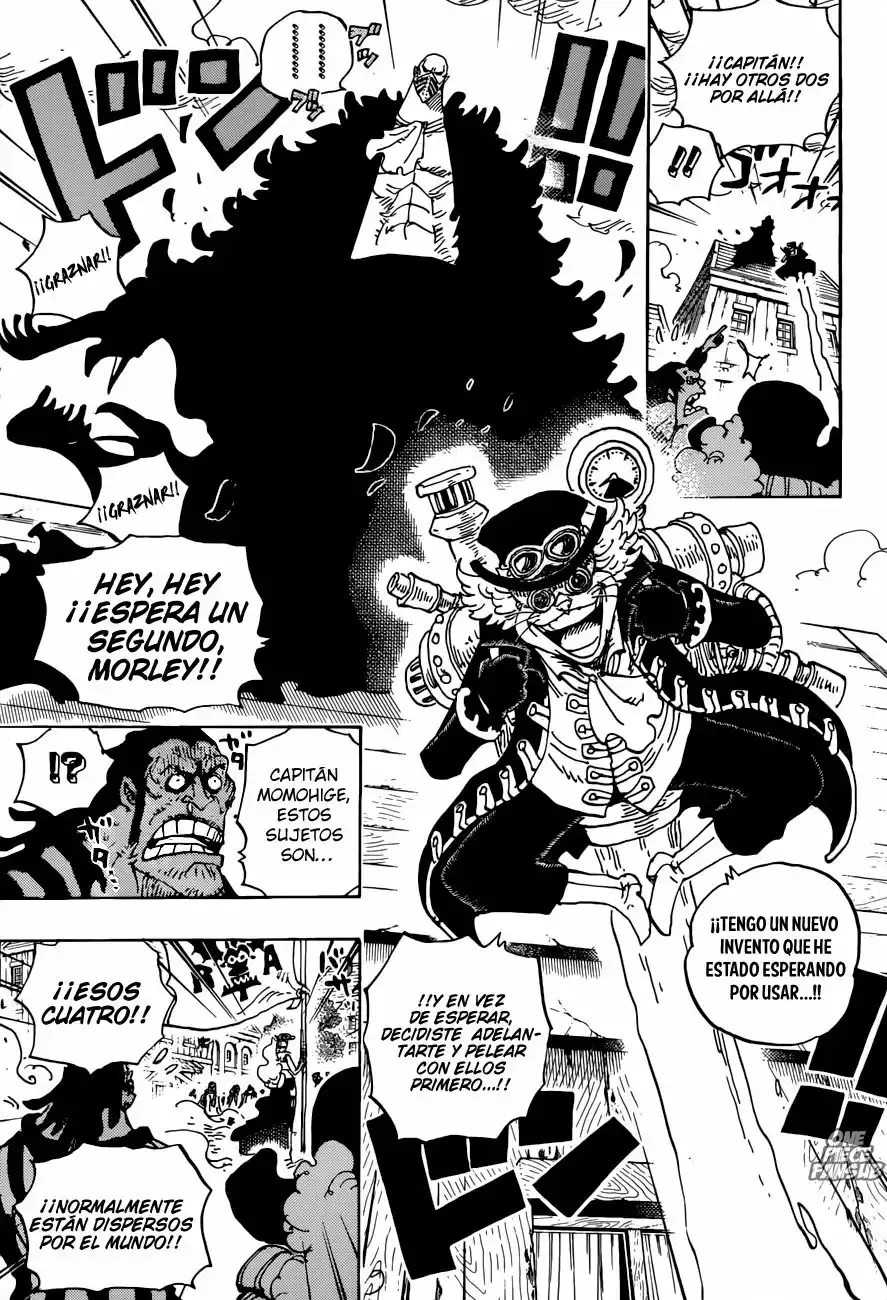 One Piece Capitulo 904: LA ENTRADA DE LOS COMANDANTES DEL EJÉRCITO REVOLUCIONARIO página 9