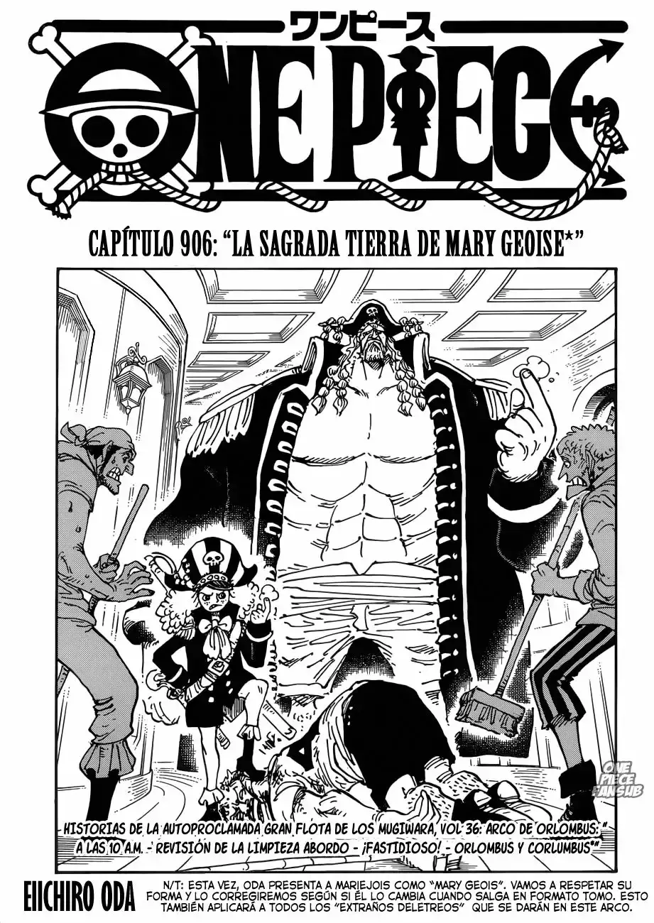 One Piece Capitulo 906: Tierra Sagrada Mary Geoise página 2