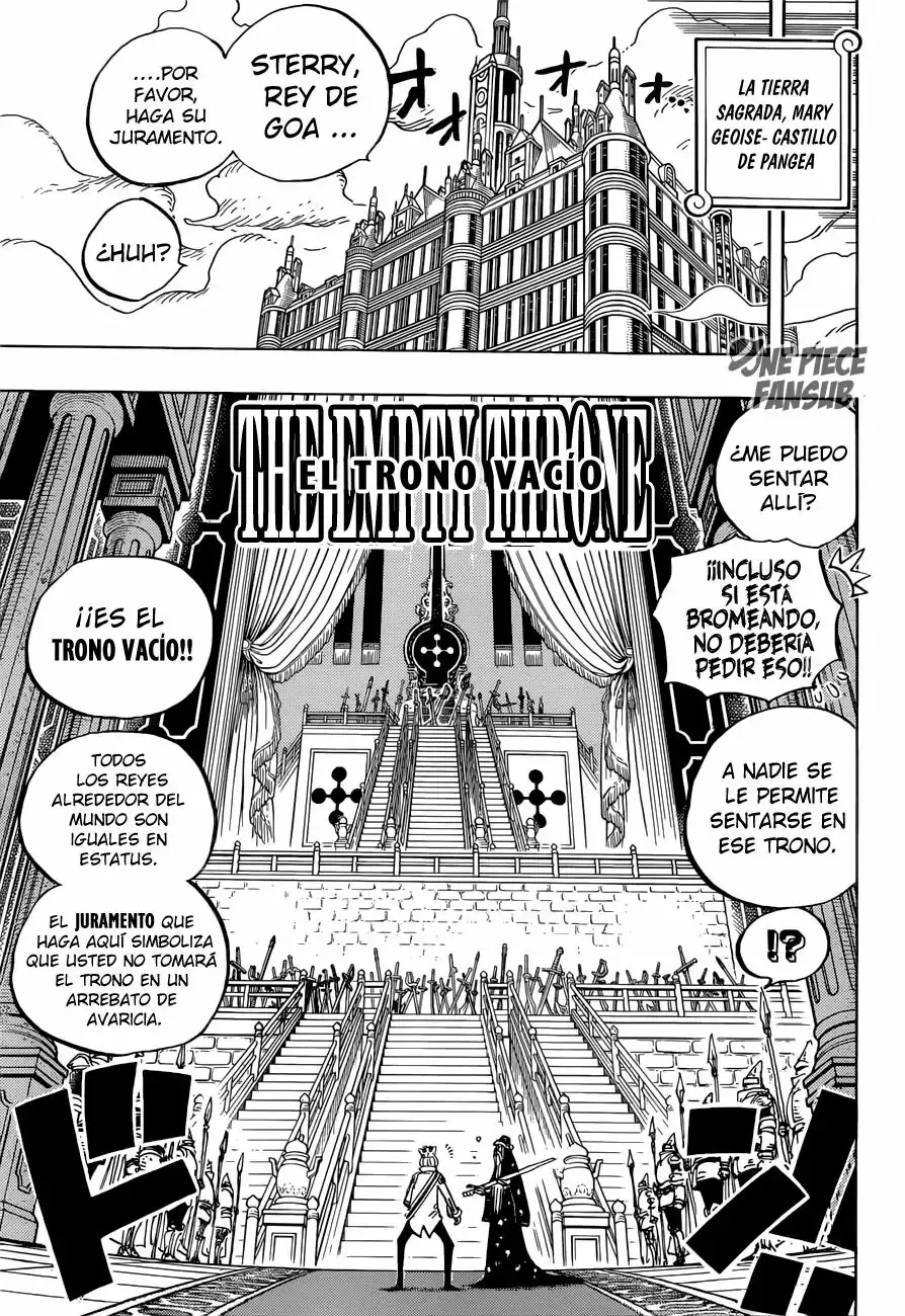 One Piece Capitulo 907: El Trono Vacío página 8