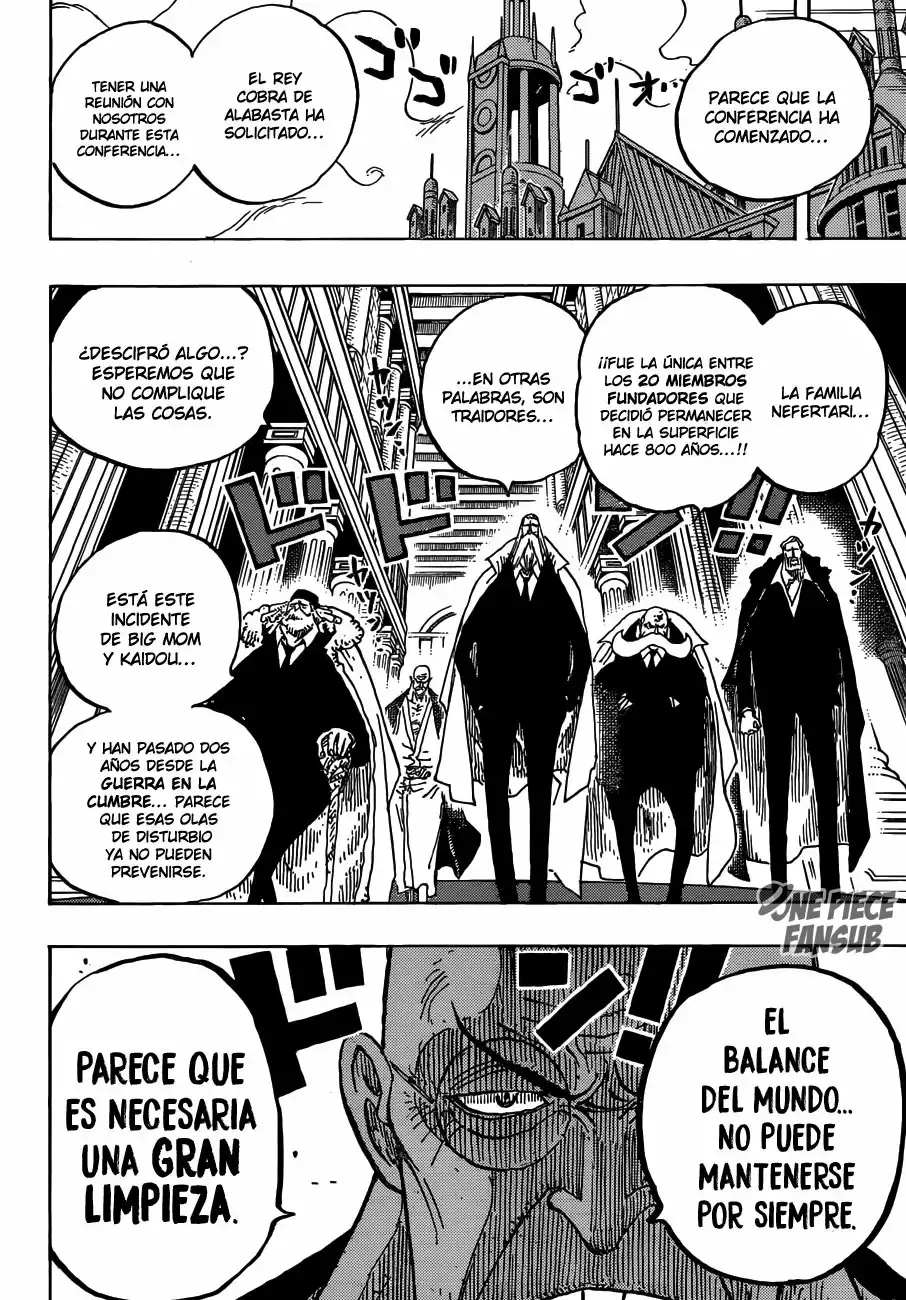 One Piece Capitulo 908: Comienza el Lev Ely página 14