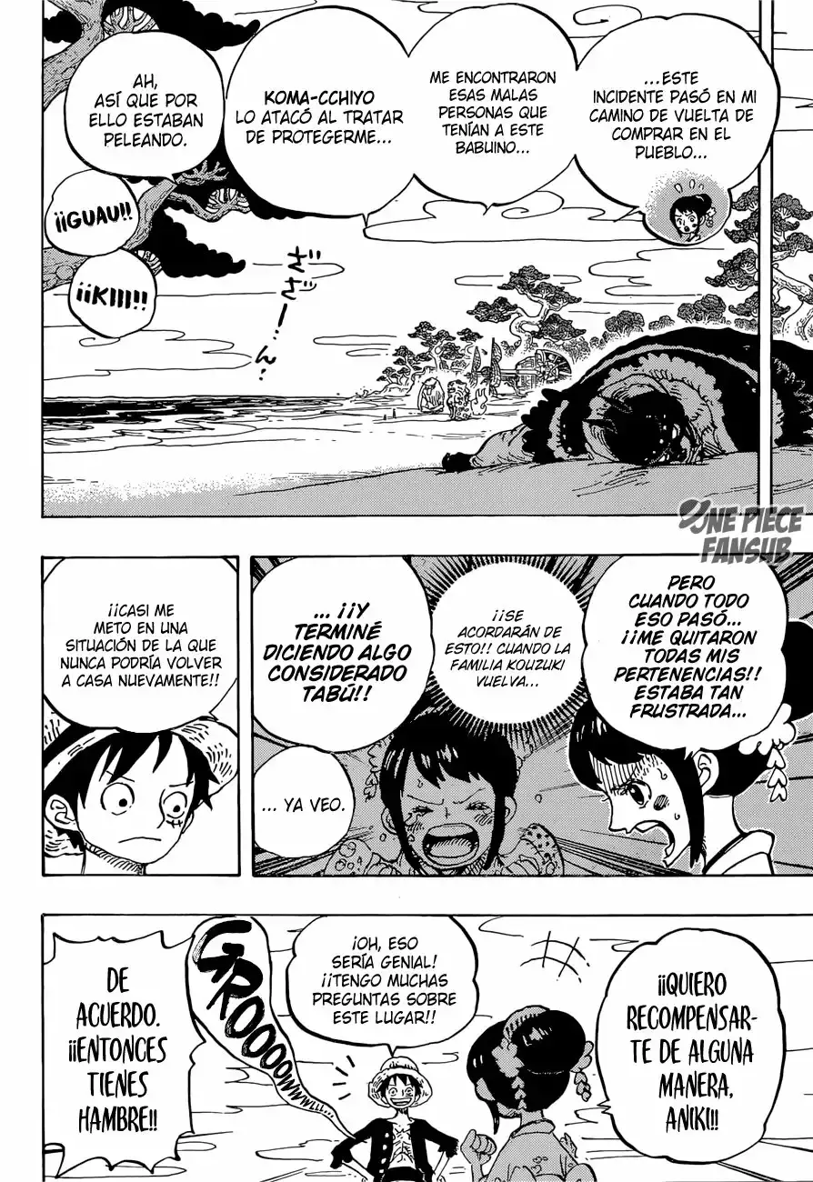 One Piece Capitulo 911: Una Gran Aventura en la Tierra de los Samurai página 12