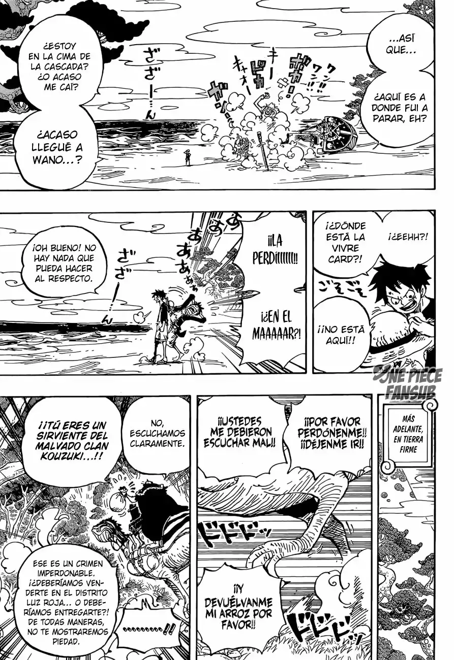 One Piece Capitulo 911: Una Gran Aventura en la Tierra de los Samurai página 5