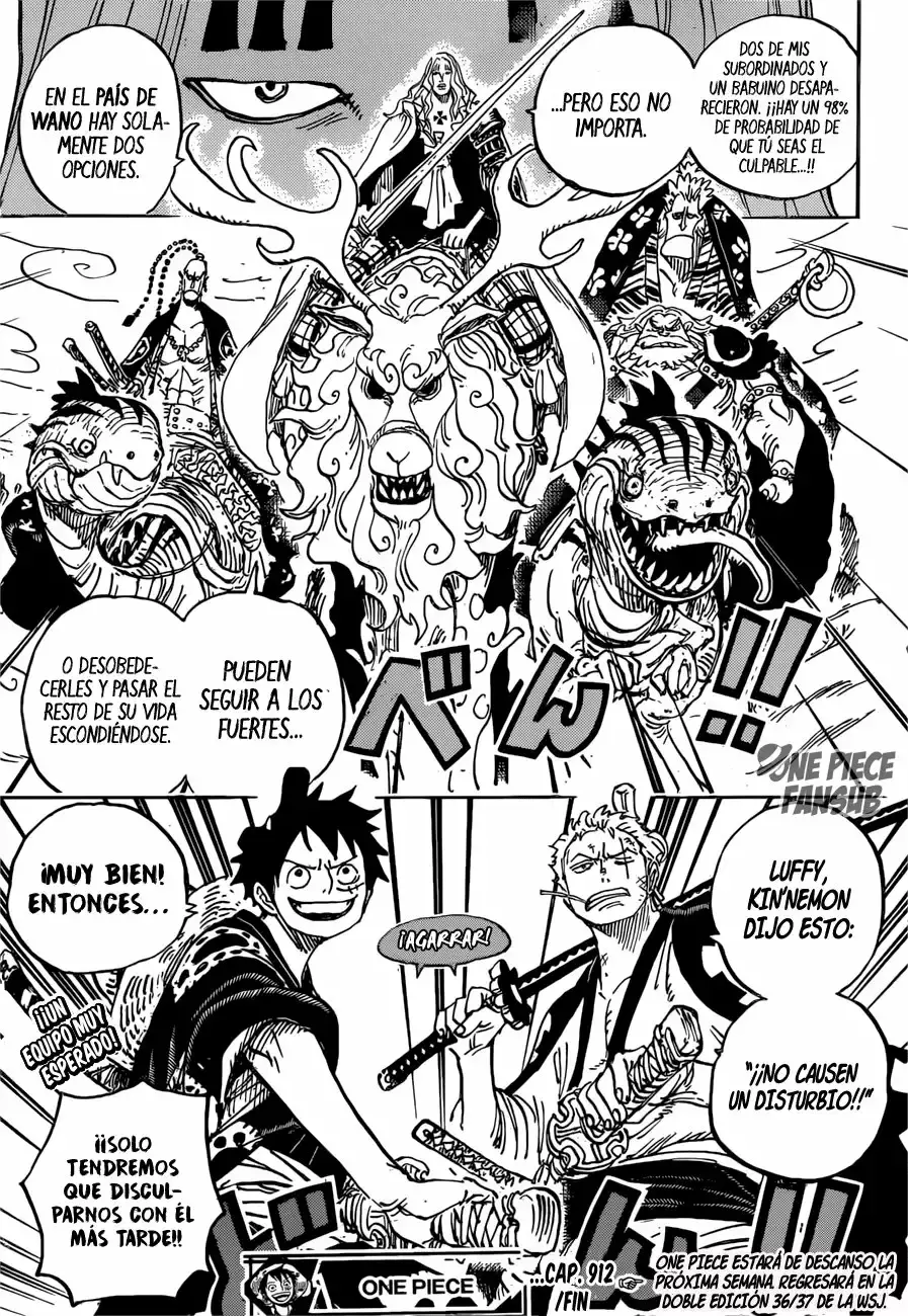 One Piece Capitulo 912: Villa Amigasa página 19