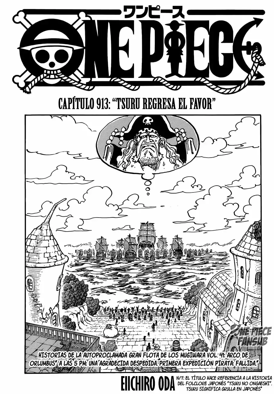 One Piece Capitulo 913: Tsuru devuelve el favor página 2