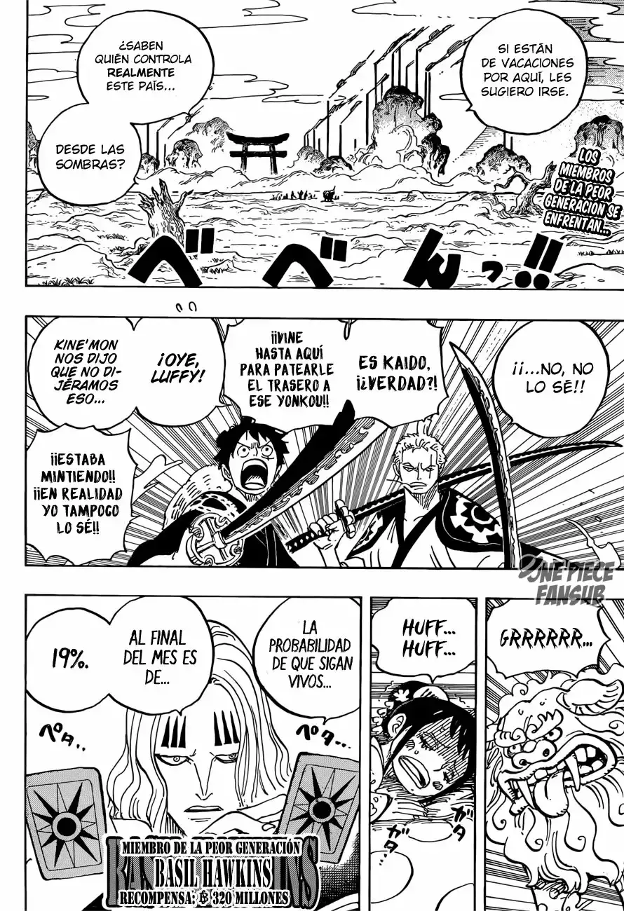 One Piece Capitulo 913: Tsuru devuelve el favor página 3