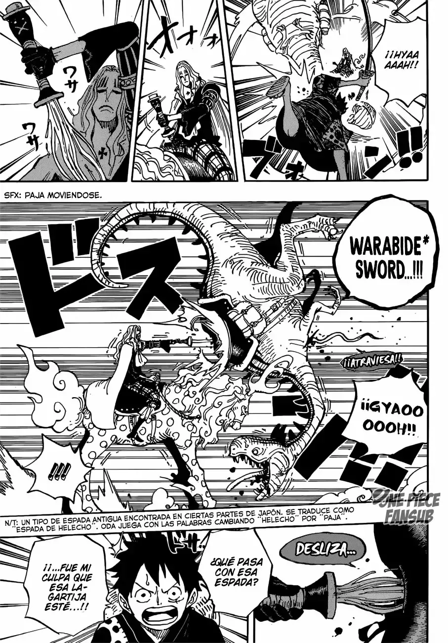 One Piece Capitulo 913: Tsuru devuelve el favor página 6