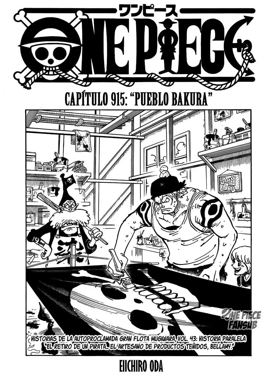 One Piece Capitulo 915: Ciudad Bakura página 2